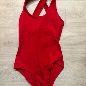 ARQ Cleo Leotard in Cherry